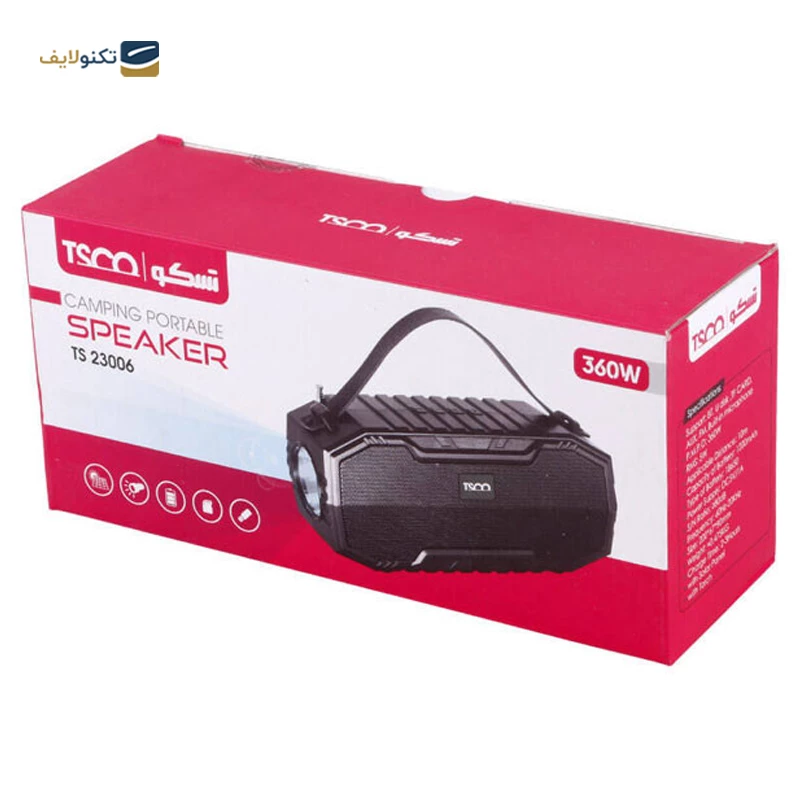 اسپیکر بلوتوثی قابل حمل تسکو مدل TS 23006