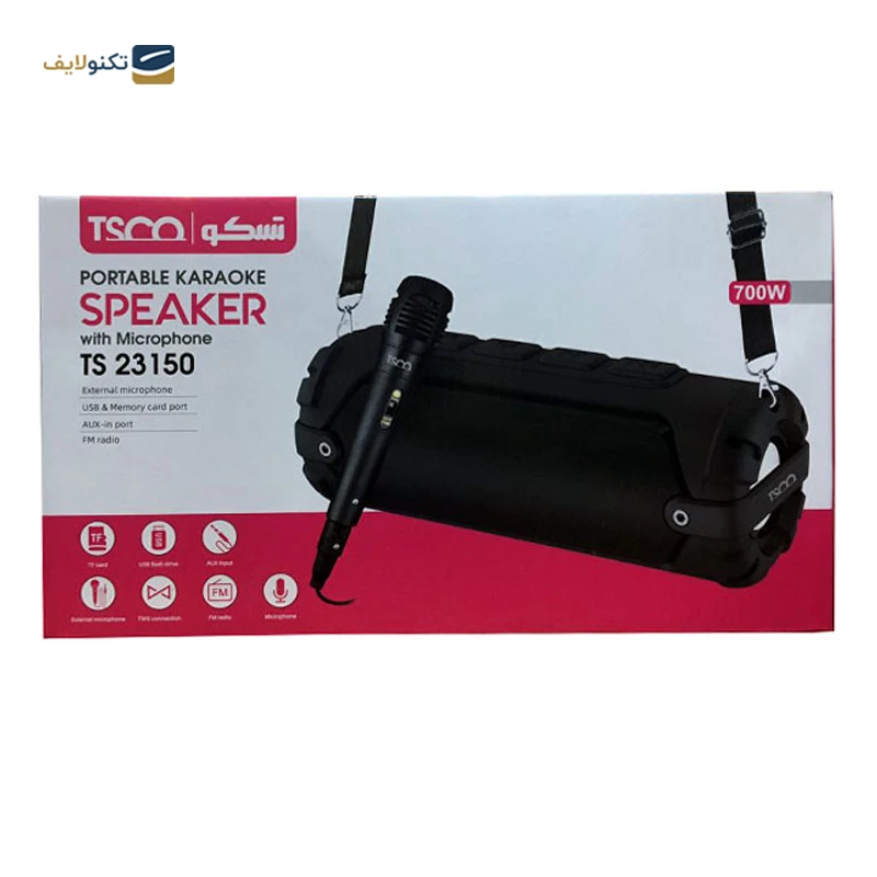 اسپیکر بلوتوثی قابل حمل تسکو مدل TS 23150
