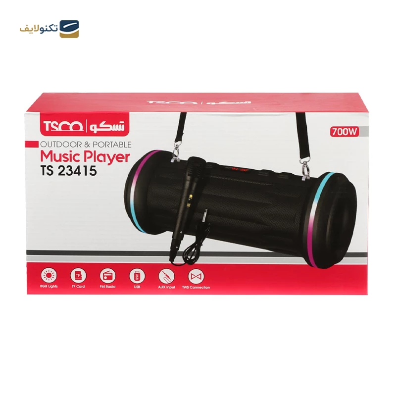 اسپیکر بلوتوثی قابل حمل تسکو مدل TS 23415